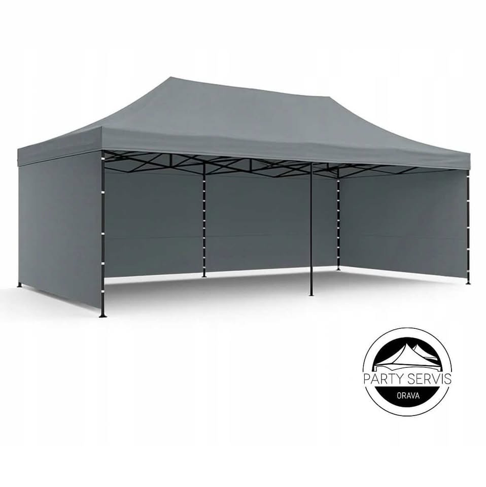 Sivý stan Happy 6x3m